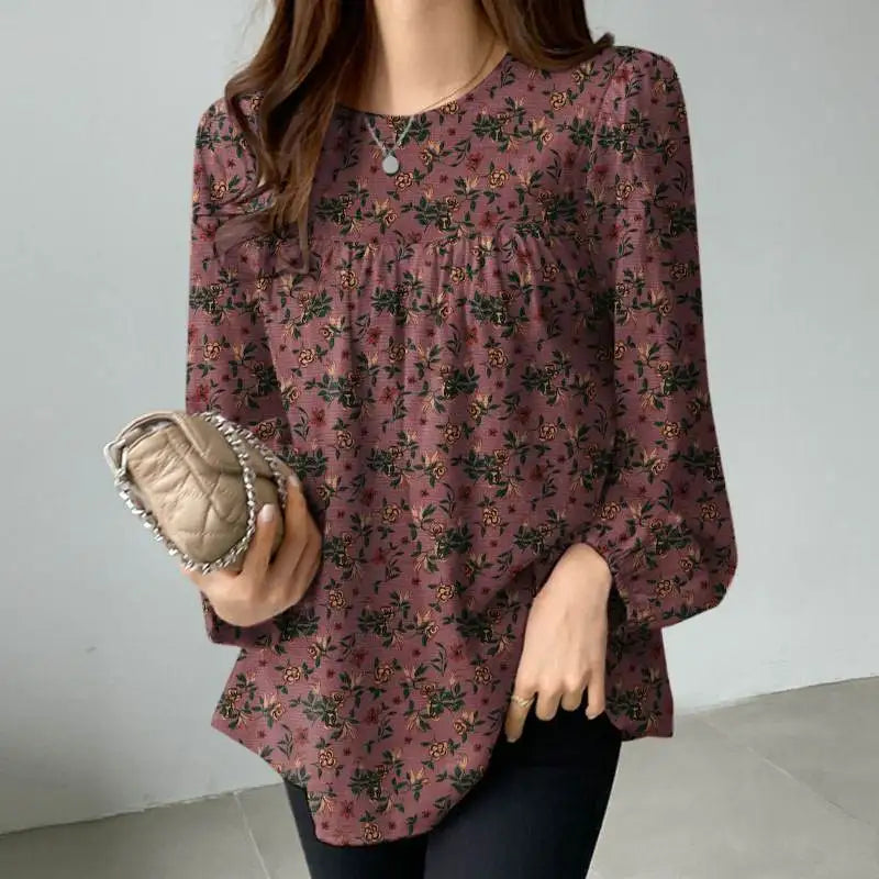 ZANZEA Women Floral Printed Blouse Bohemian Holiday Tops