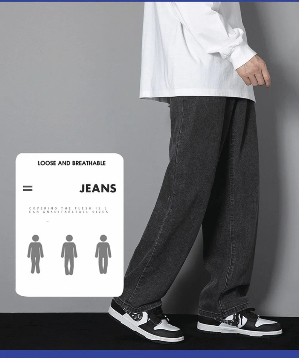 Men's Casual Long Jeans Classic