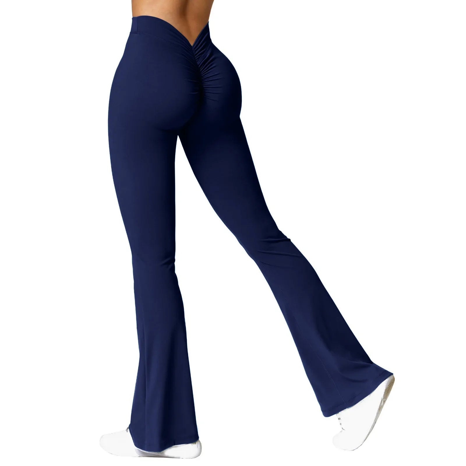 Fashion Micro Horn Leggings Women V-back Waist