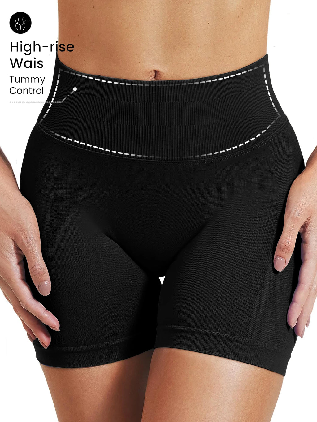 Pilates knit shorts medium intensity training high stretch