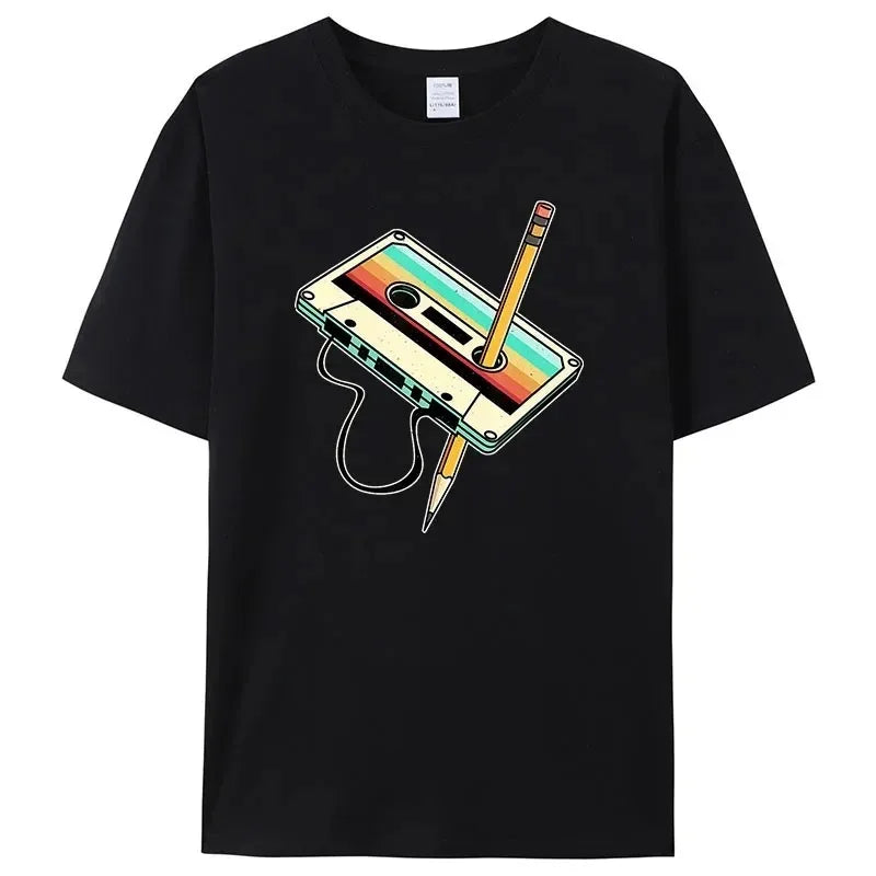 Men Short Sleeve Vintage T-Shirt Clothing Vintage Outdoor Fitness