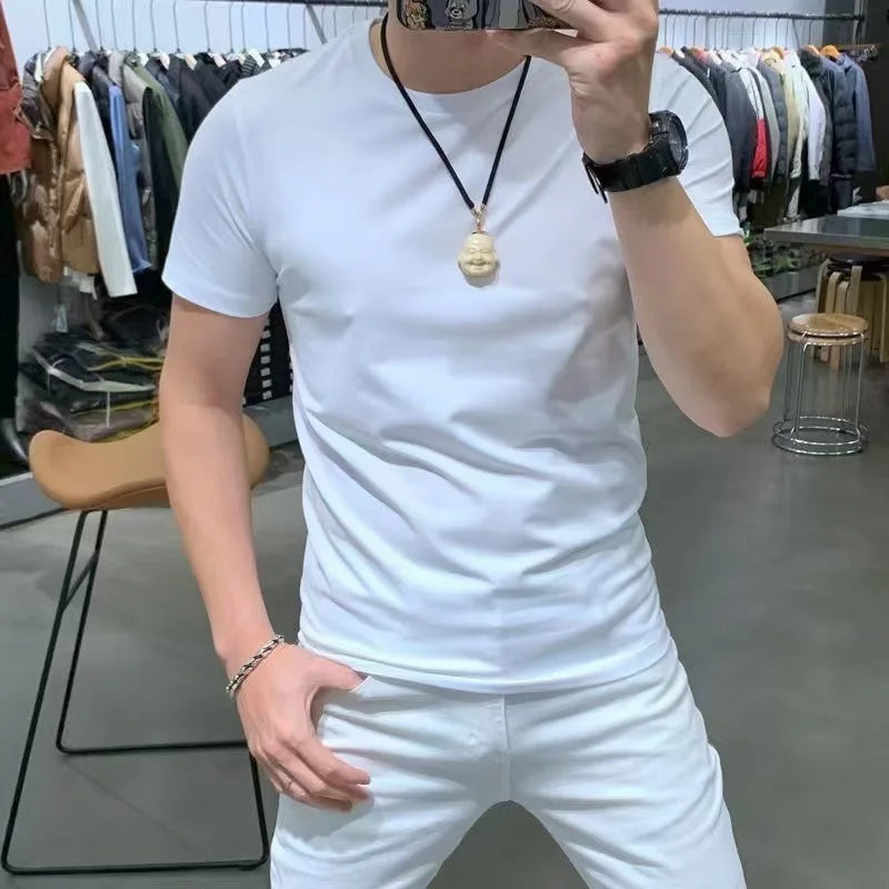 New Printed Men's Short Sleeve T-Shirt