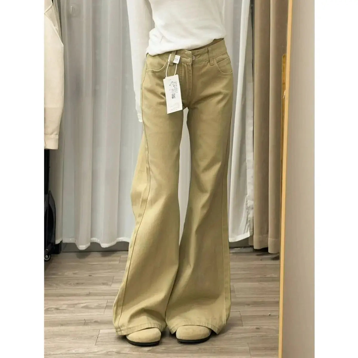 Ladies Jeans Flare Trousers Leisure