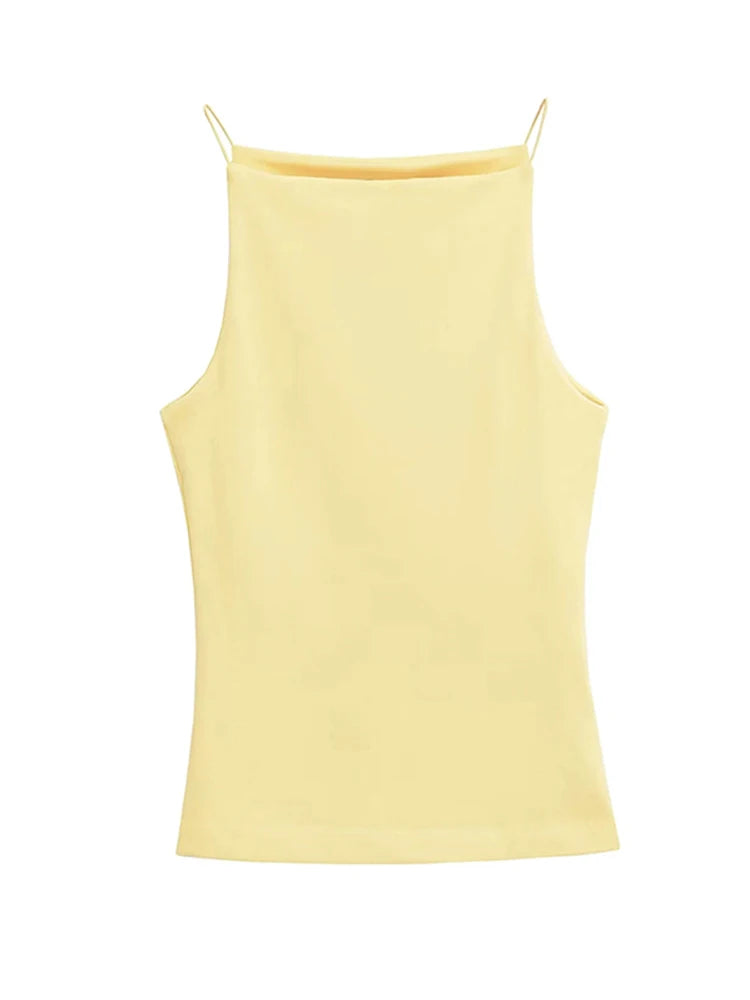 Women's Halter Tank Top Sleeveless Thin Straps