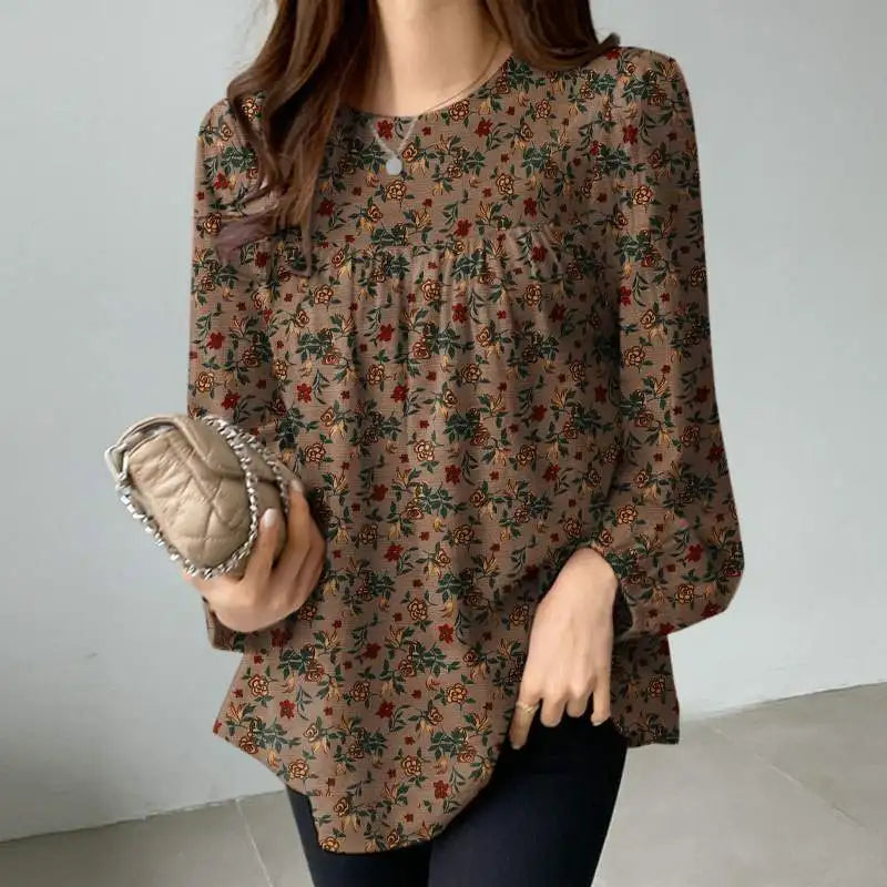 ZANZEA Women Floral Printed Blouse Bohemian Holiday Tops
