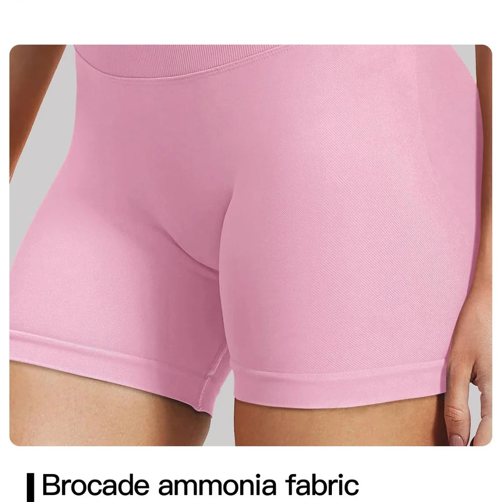 Pilates knit shorts medium intensity training high stretch