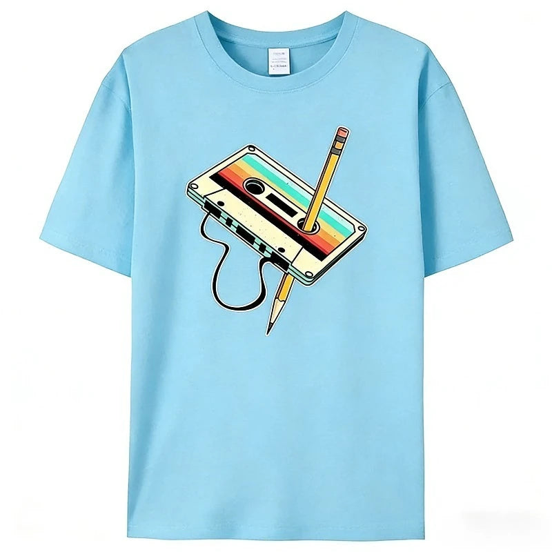 Men Short Sleeve Vintage T-Shirt Clothing Vintage Outdoor Fitness