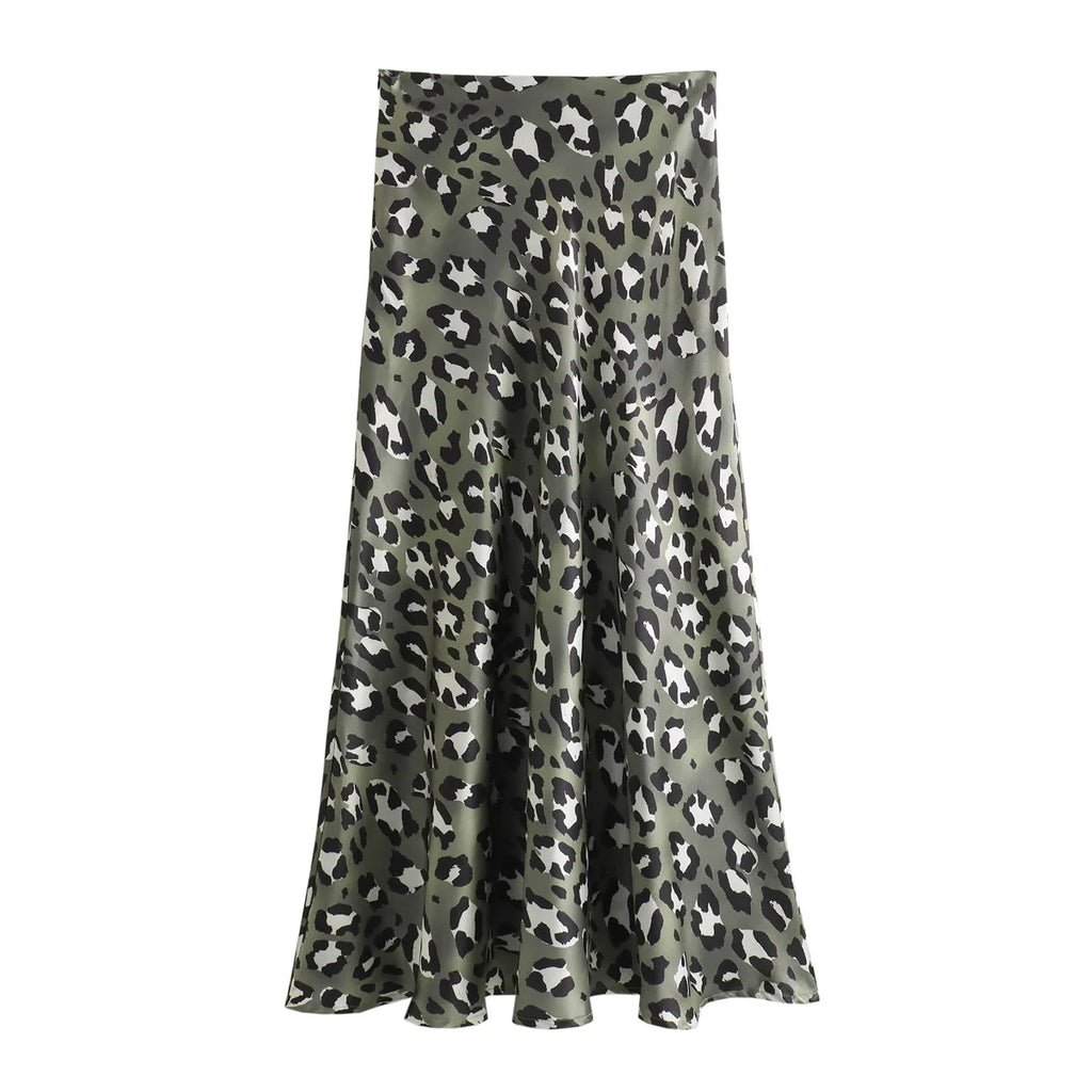 HH Women Fashion Leopard Print Skirt
