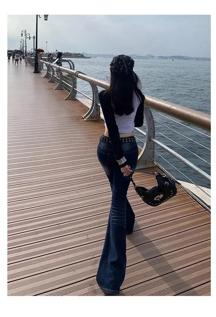 Slim Fit High Waist Casual Womens Jeans
