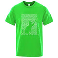 Men's High Quality T-shirt Cotton Blend Funny Cool Cat Design
