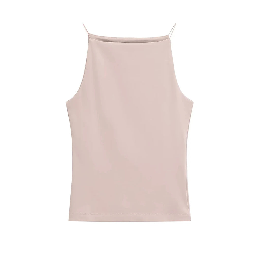 Women's Halter Tank Top Sleeveless Thin Straps