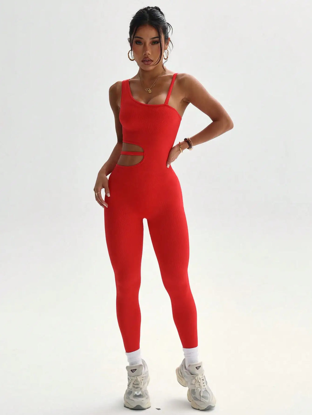 Beautiful back design, sexy one-piece yoga leggings