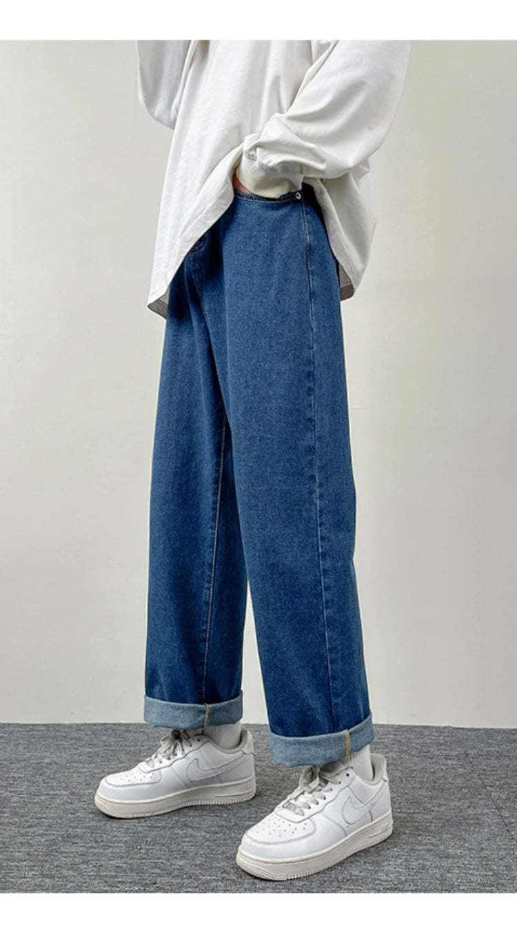 New Men's Straight & Wide Denim Jeans