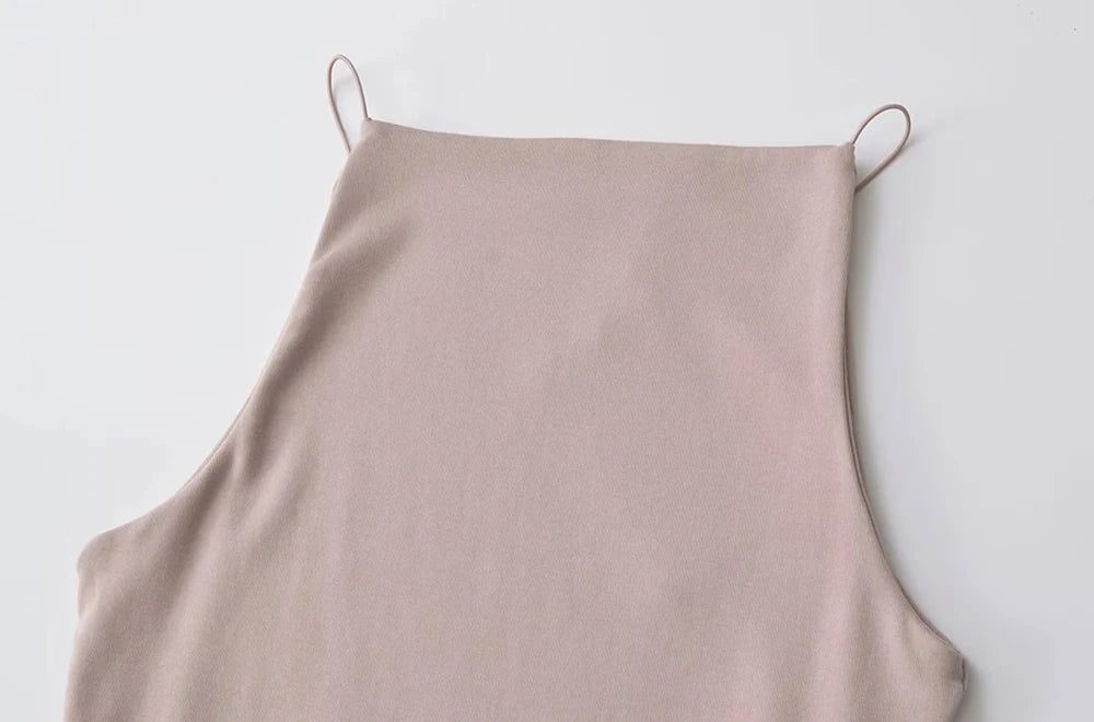 Women's Halter Tank Top Sleeveless Thin Straps