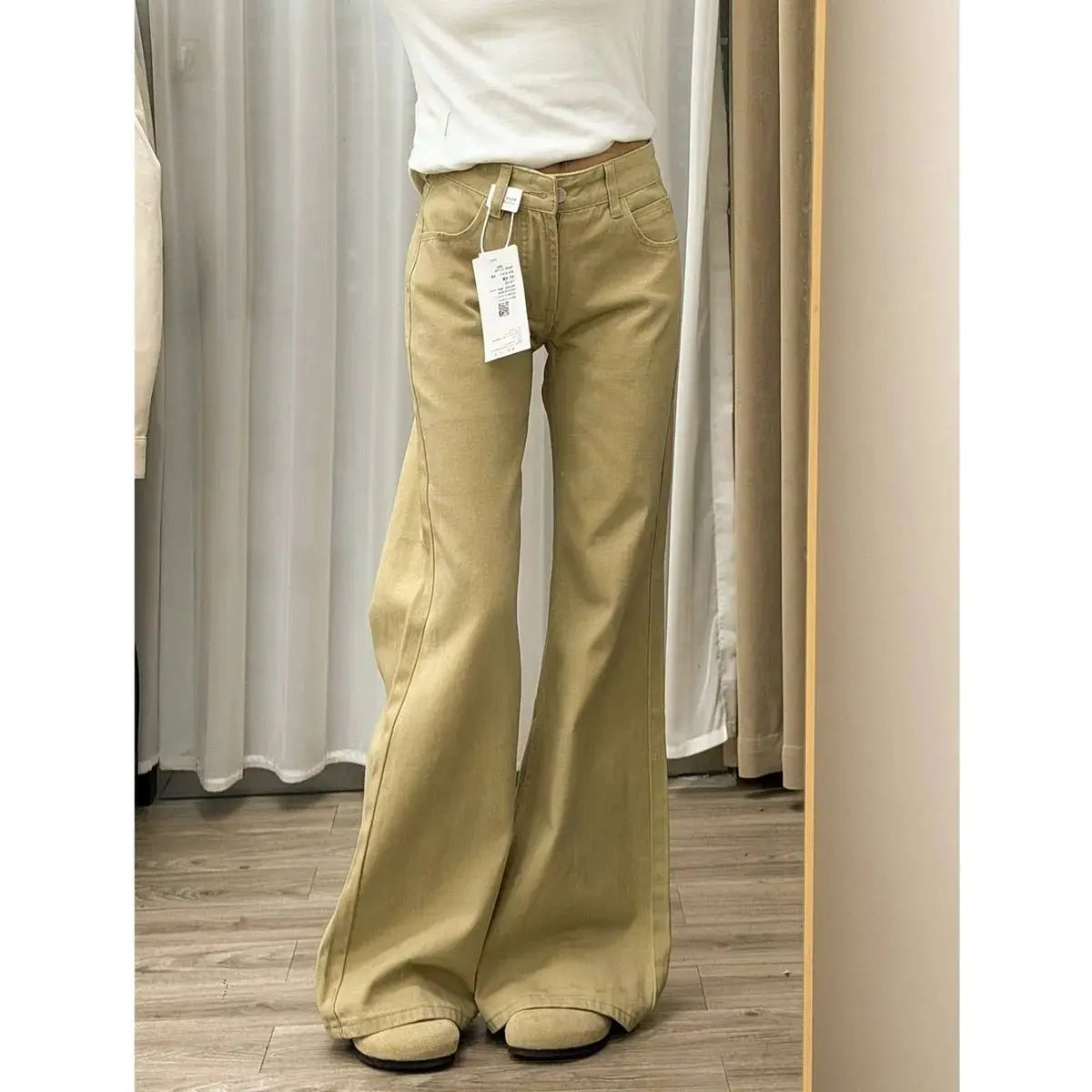 Ladies Jeans Flare Trousers Leisure