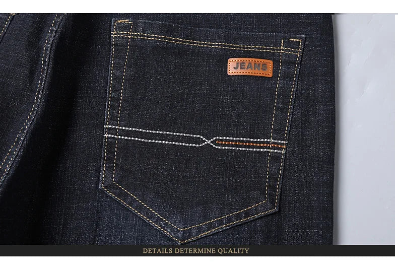 Men Light Luxury Stretch Slim Fit Denim Pants