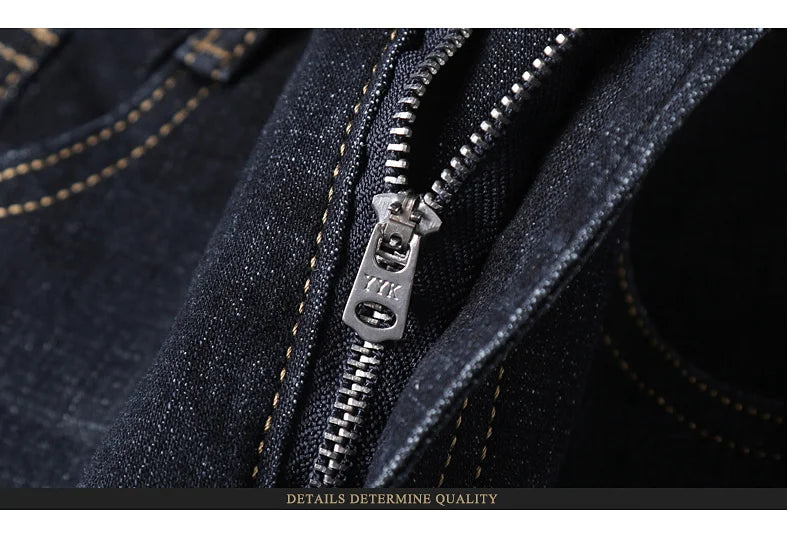 Men Light Luxury Stretch Slim Fit Denim Pants